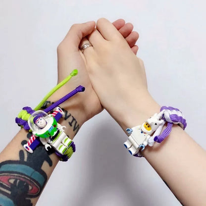 Cartoon Character Woven Adjustable Bracelet