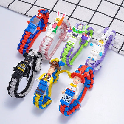 Cartoon Character Woven Adjustable Bracelet