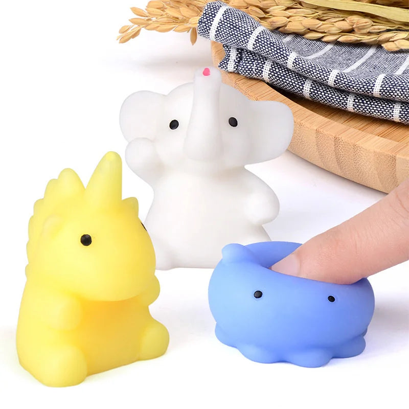 5-50PCS Kawaii Squishies Mochi Anima Squishy Toys For Kids Antistress Ball Squeeze