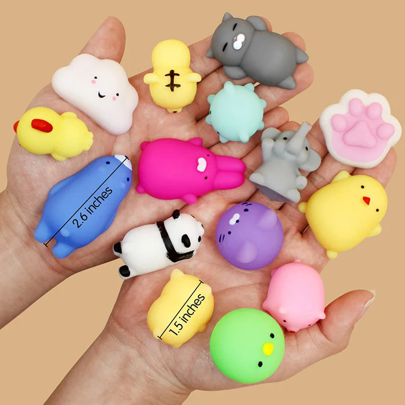 5-50PCS Kawaii Squishies Mochi Anima Squishy Toys For Kids Antistress Ball Squeeze