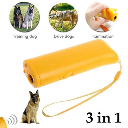 Strengthen Pet Dog Training equipment Ultrasound Repeller 3 in 1 Control Trainer Device Anti Barking Stop Bark Deterrents