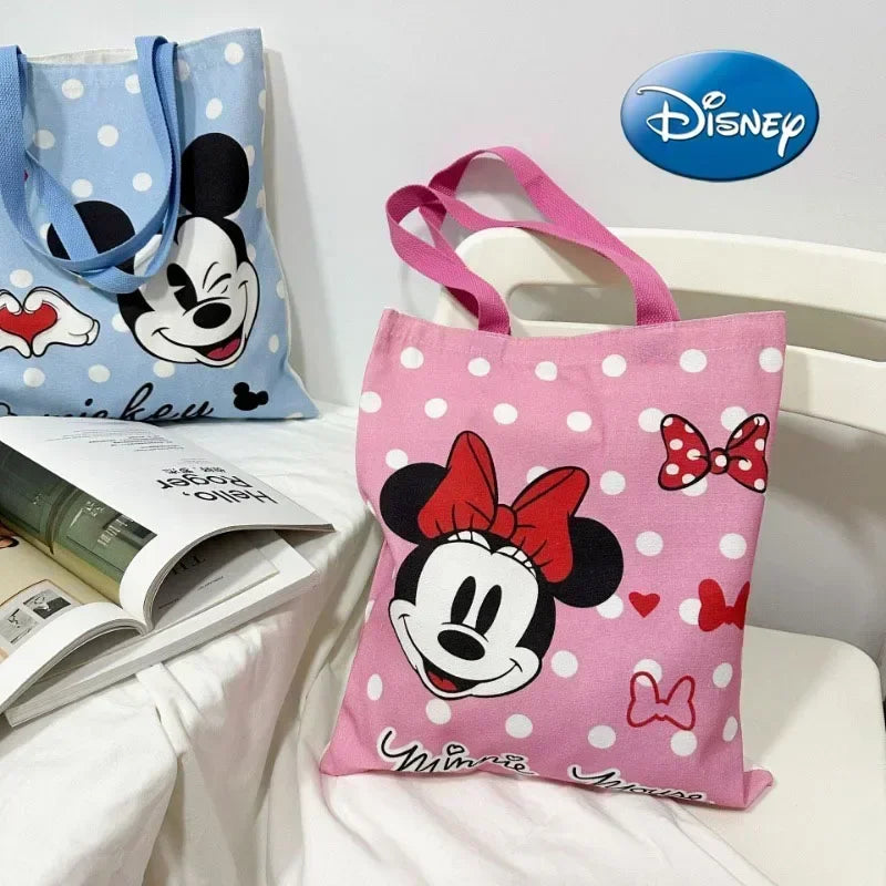 New Disney  Mickey Canvas Bag, Versatile Women&