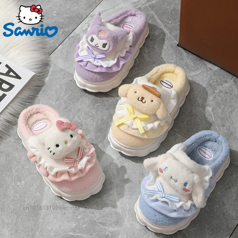 Hello Kitty Cartoon Plush Slippers Gift