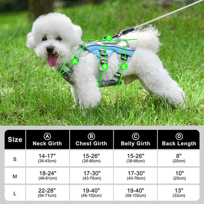 Ice Cooling Dog Harness Vest Adjustable Dog Harnesses Reflective Outdoor Pet Summer Vest for Small Medium Large Dogs Chihuahua