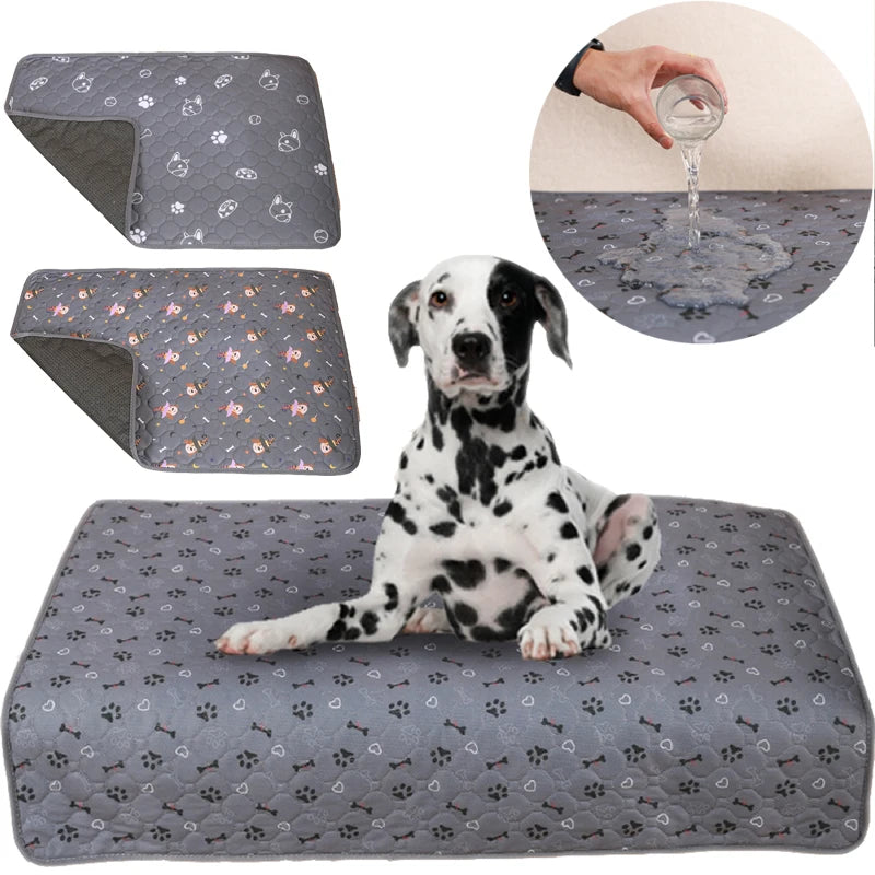 Reusable Dog Pee Pad Blanket Absorbent Diaper Washable Puppy Training Pad Pet Bed Urine Mat for Pet Car Seat Cover Pet Bed New