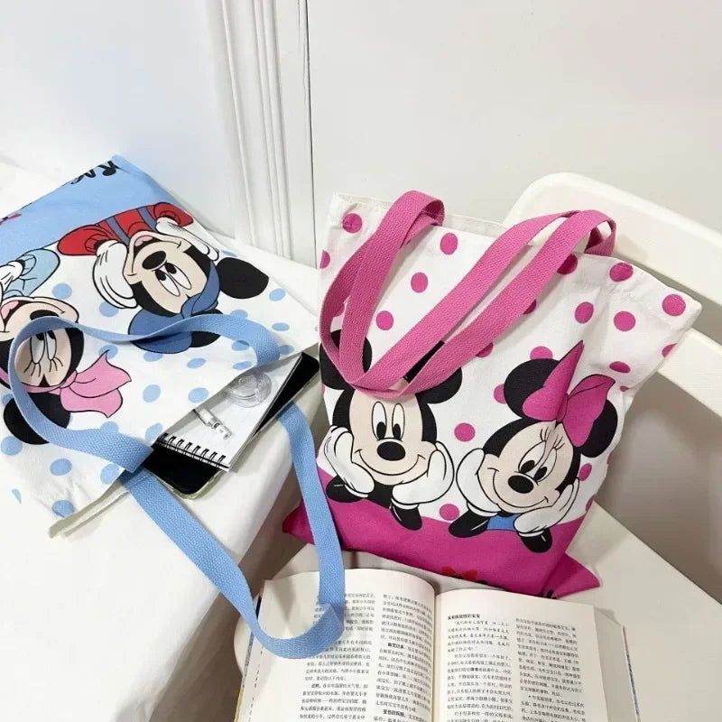 New Disney  Mickey Canvas Bag, Versatile Women&