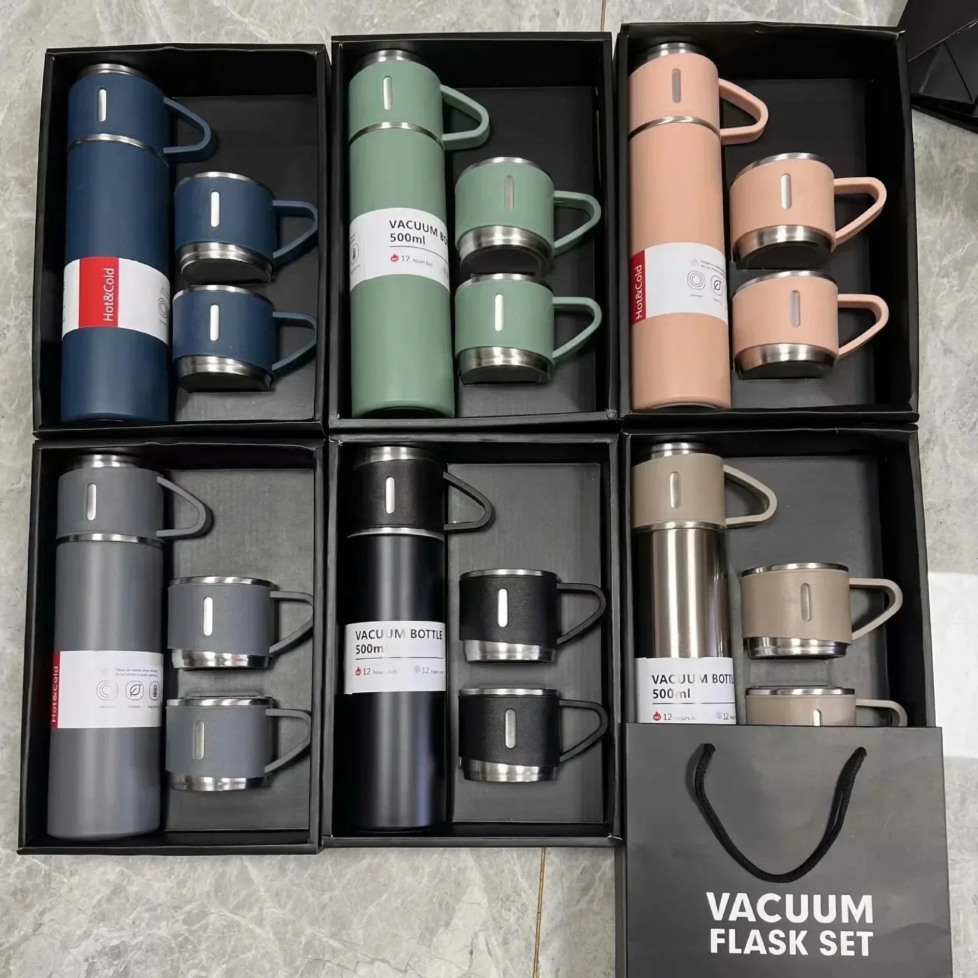 Stainless Steel Vacuum Insulated Bottle, Coffee Mug, Thermal Mug, 500ml