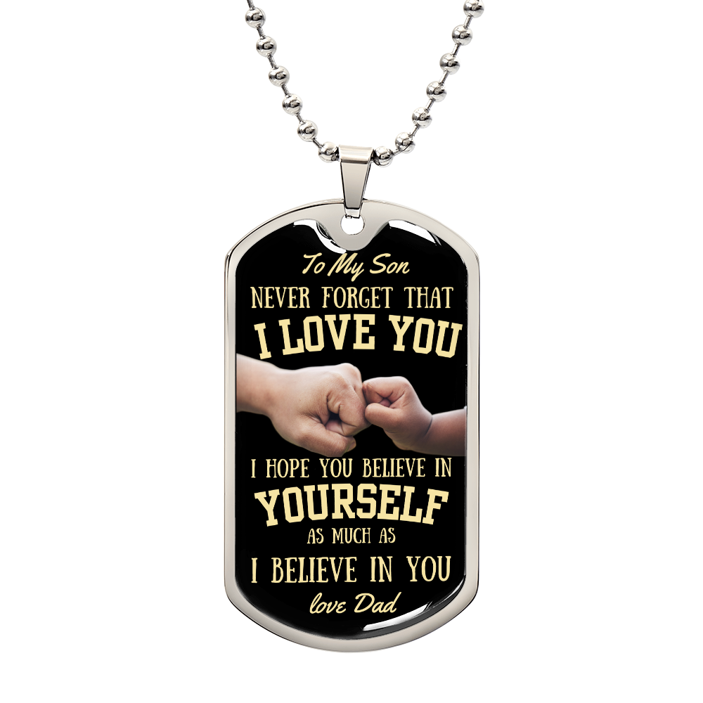 Dog Tag Necklace- My Son Gift