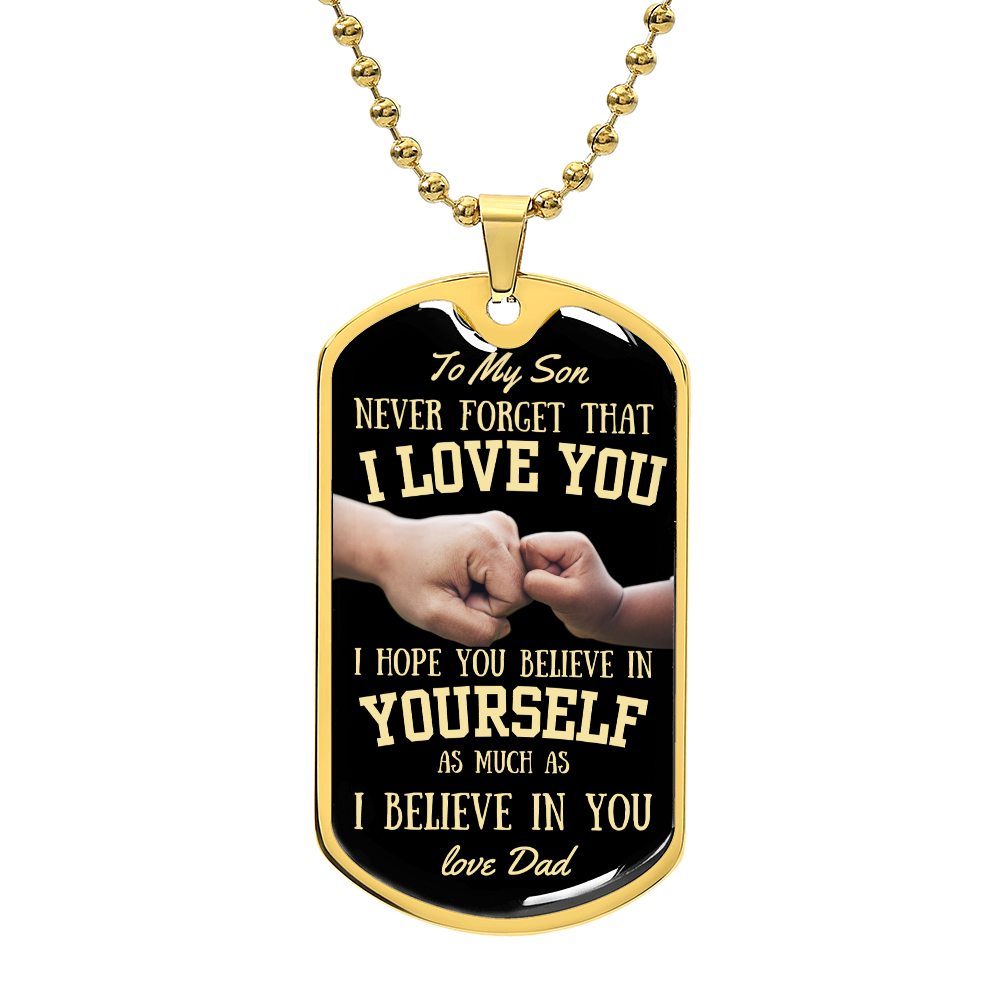 Dog Tag Necklace- My Son Gift