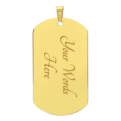 Son Gift- Dog Tag- Gift From Dad-