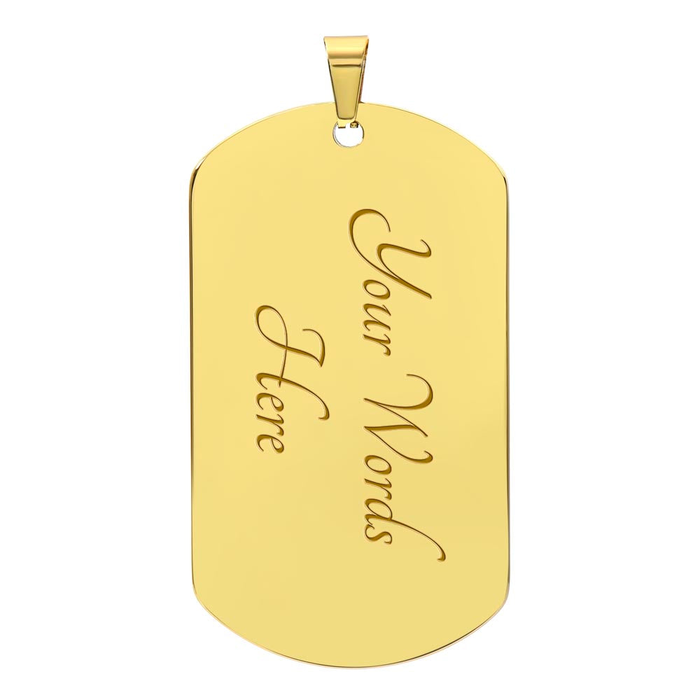 Dog Tag Necklace- My Son Gift