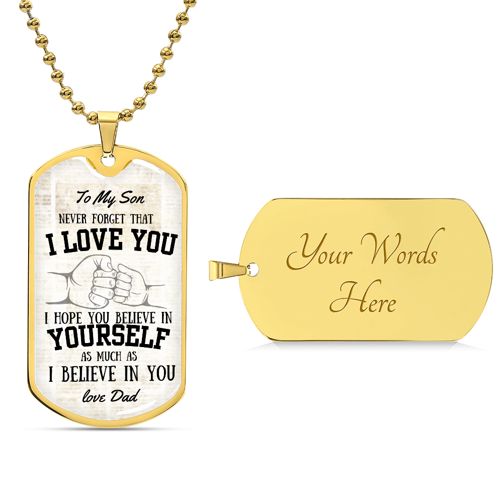 Son Gift- Dog Tag- Gift From Dad-