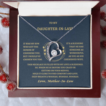 Daughter-in Law Forever love necklace