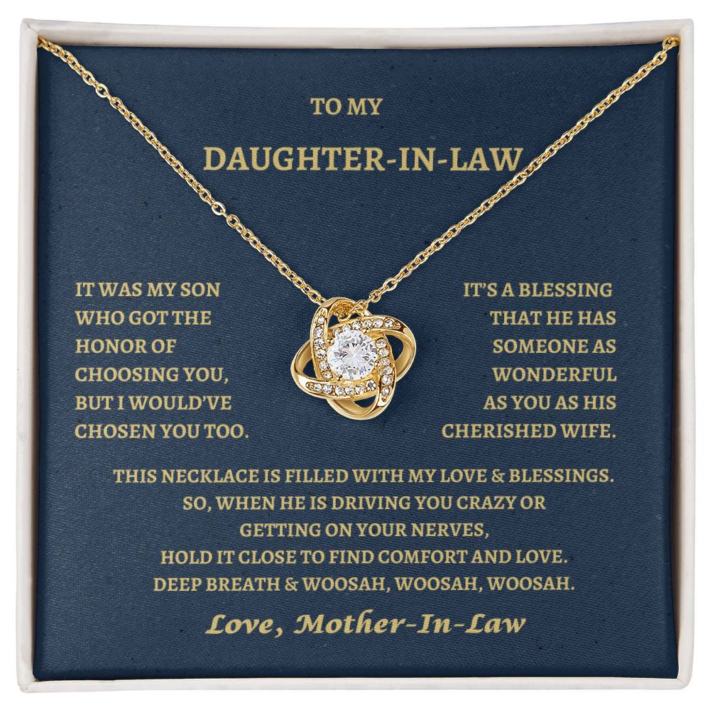 Daughter In Law Love Knot Necklace