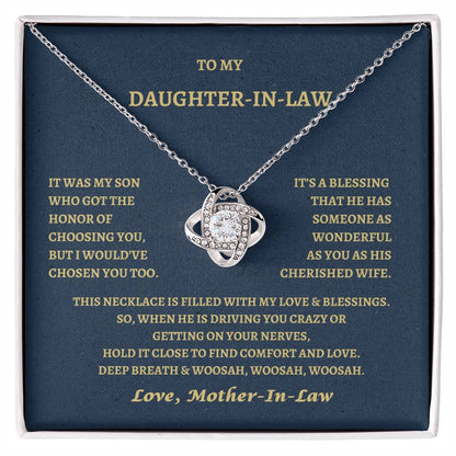 Daughter In Law Love Knot Necklace