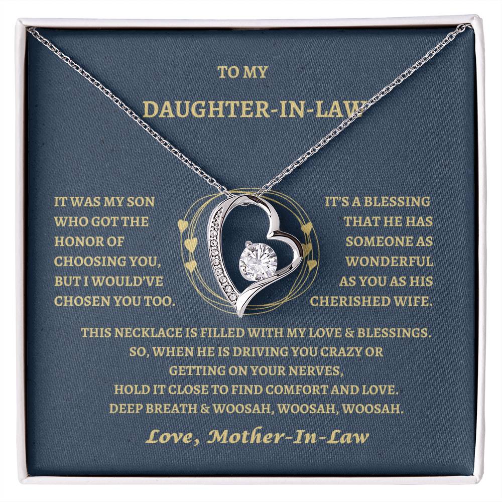 Daughter-in Law Forever love necklace