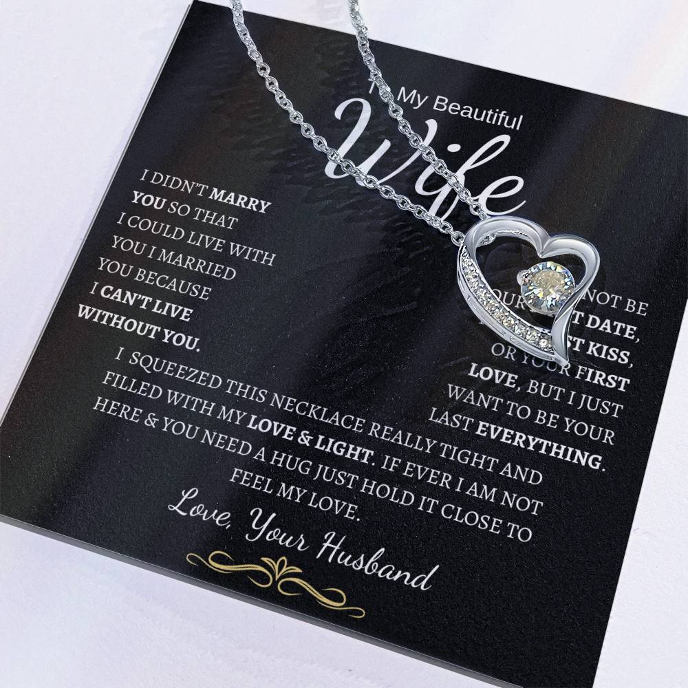 To My Wife- Forever Love Necklace