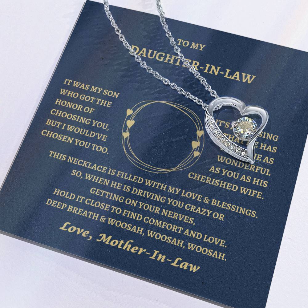 Daughter-in Law Forever love necklace