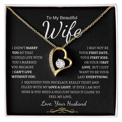 To My Wife- Forever Love Necklace