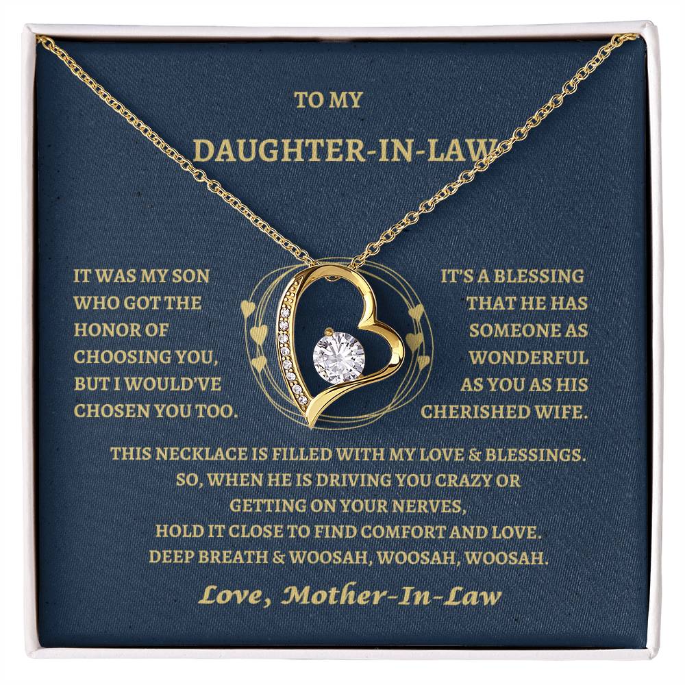 Daughter-in Law Forever love necklace