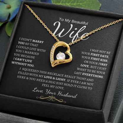 To My Wife- Forever Love Necklace