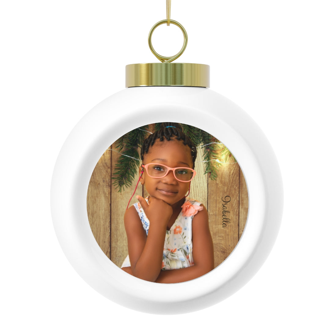 Personalized Photo Christmas Ball Ornament