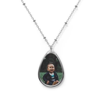 Personalized Photo Oval Necklace