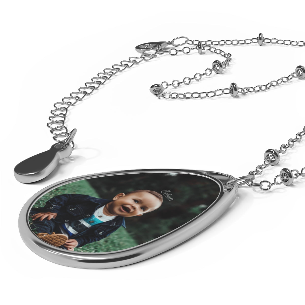 Personalized Photo Oval Necklace