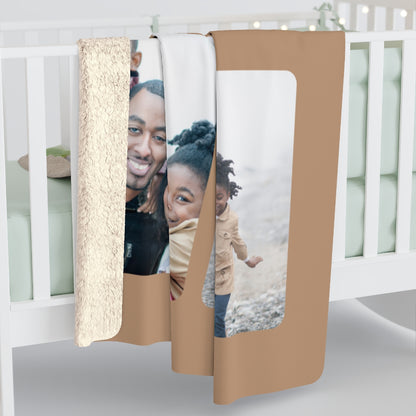 Personalized Photo Sherpa Fleece Blanket